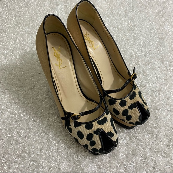 Yves Saint Laurent Authentic leopard pumps heels - Picture 3 of 15